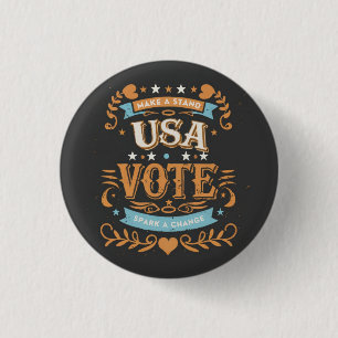 Vintage US-Abstimmung Button