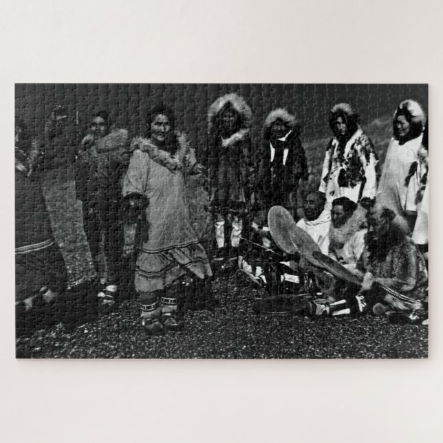 Vintage US Alaska Eskimo Tänzer (Horizontal)