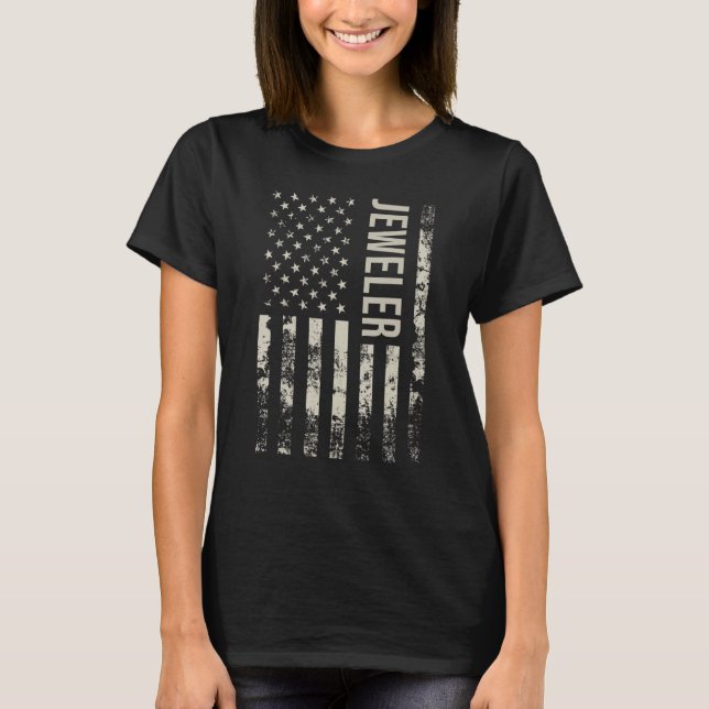 Vintage US American Flag Jeweler T-Shirt (Vorderseite)