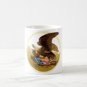Vintage US-amerikanische Adler-Tasse Kaffeetasse