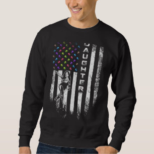 Vintage US-amerikanische Fahne - Bowling Daughter  Sweatshirt