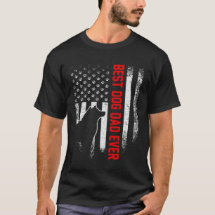Vintage US-amerikanische Flagge Best Shiba Inu Vat T-Shirt