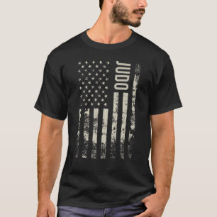 Vintage-US-amerikanische-Flagge-Judo T-Shirt