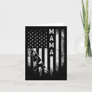 Vintage US-amerikanische Flagge Proud Badminton Ma Karte