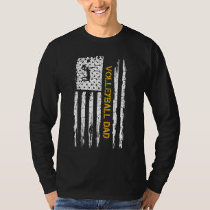 Vintage US-amerikanische Flagge Proud Volleyball V T-Shirt