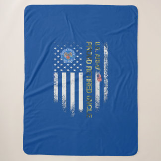 Vintage US-amerikanische Flaggenarmee Veteran Prou Sherpadecke