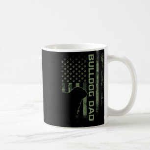 Vintage US Camouflage Flag Proud English Bulldog V Kaffeetasse