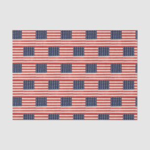 Vintage US Flagge - amerikanische Flagge Seidenpapier