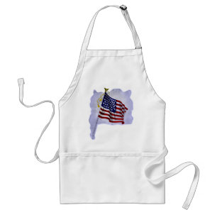 Vintage US-Flagge in patrouillischen Farben Schürze