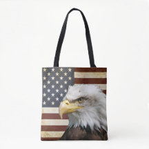 Vintage US-Flagge mit amerikanischem Adler