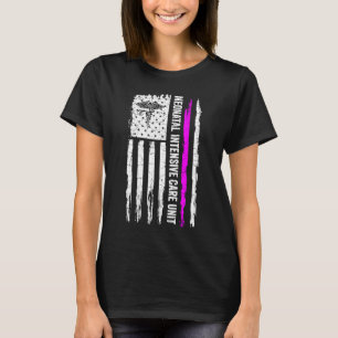 Vintage US-Flagge NICU Neonatal Intensive Care Uni T-Shirt