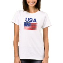 Vintage-US-Flagge-Patriotismus-Grafik-T-Shirt