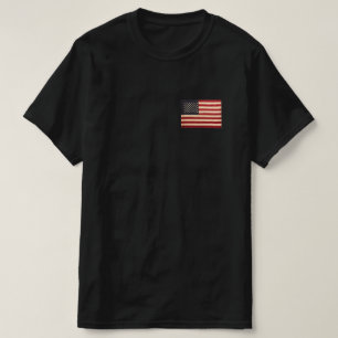 Vintage US Flagge unter amerikanischer Flagge T-Shirt