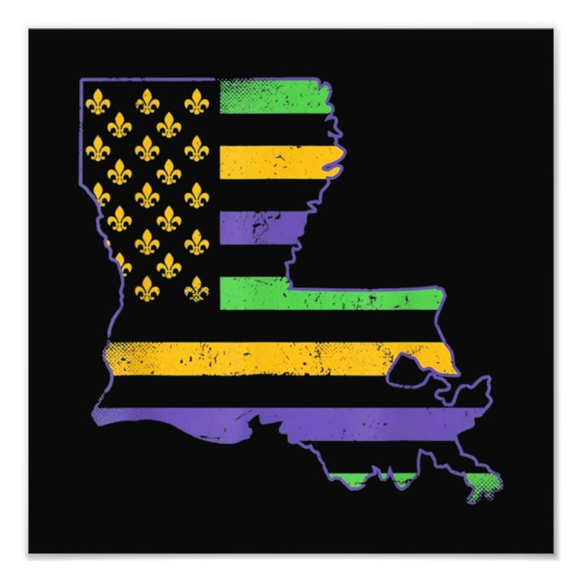 Vintage US New Orleans Mardi Gras Fotodruck (Vorne)