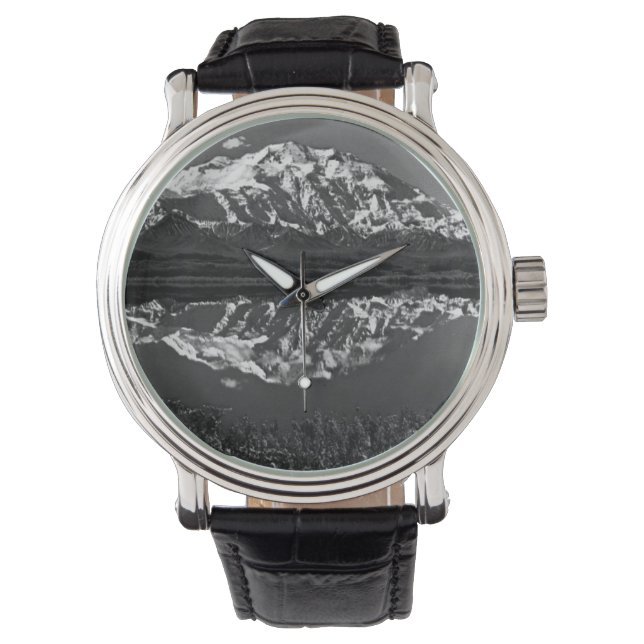 Vintage USA Alaska großartig mt mckinley Armbanduhr (Vorderseite)
