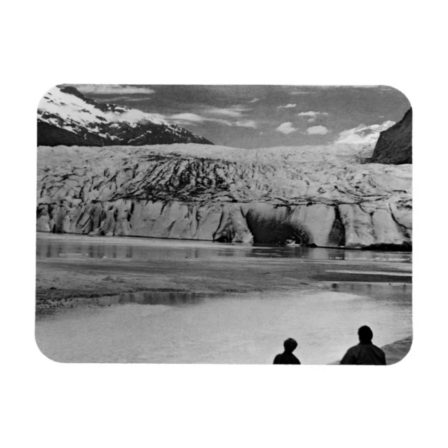 Vintage USA Alaska Mendenhall Gletscher Juneau 197 Magnet (Horizontal)