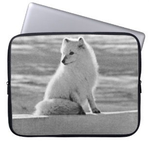 Vintage USA Alaska Polarfuchs Laptopschutzhülle