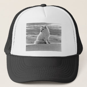 Vintage USA Alaska Polarfuchs Truckerkappe