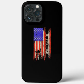 Vintage USA American Flag Brazilian Jiu Jitsu Dad Case-Mate iPhone Hülle