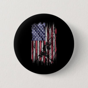 Vintage-USA-Amerikanische-Flagge-Bester-Badminton- Button