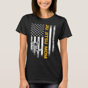 Vintage USA Amerikanische Flagge Brazilian Jiu Jit T-Shirt