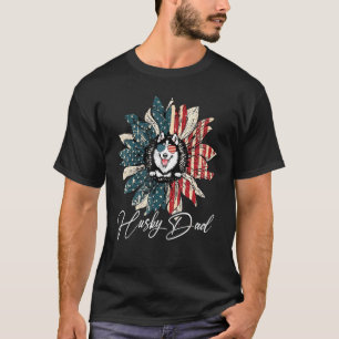 Vintage USA Bester sibirischer Husky-Vater je Amer T-Shirt