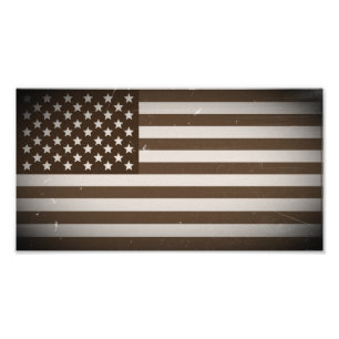 Vintage-USA-Flagge Fotodruck
