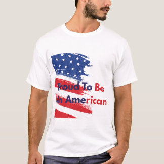 Vintage-USA-Flagge mit Distressed-Effekt Stolz, ei T-Shirt