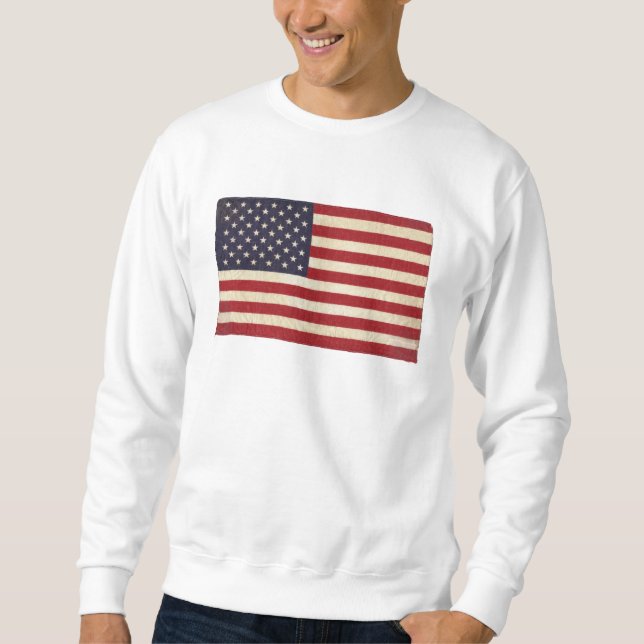 Vintage USA-Flagge Sweatshirt (Vorderseite)