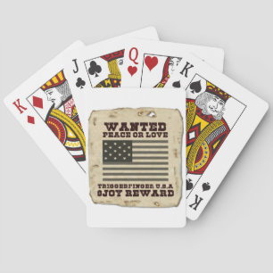 Vintage USA Gewollt: Gewollt: Design für Frieden o Spielkarten