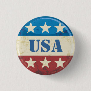 Vintage-USA-Knopf Button