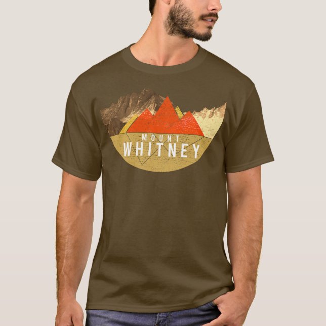 Vintage USA Mountain Hiking Mount Whitney T-Shirt (Vorderseite)