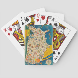 Vintage USA-Nahrungsmittelkarte Spielkarten