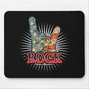 Vintage USA Rock - Band Konzertposter 70er 80er Mousepad