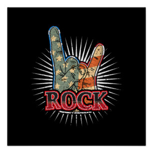 Vintage USA Rock - Band Konzertposter 70er 80er Poster