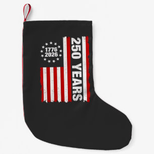 Vintage USA Semiquincentennial 250. Jubiläum  Kleiner Weihnachtsstrumpf