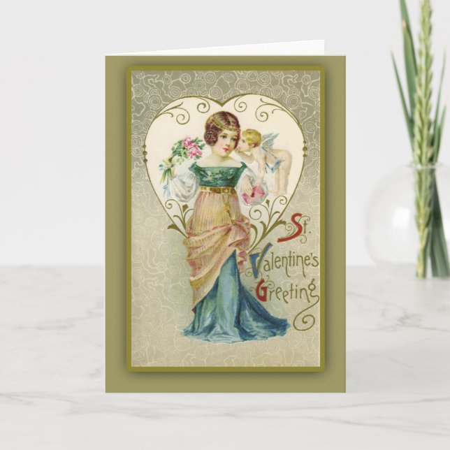Vintage Valentine Cards und Postkarten (Vorderseite)