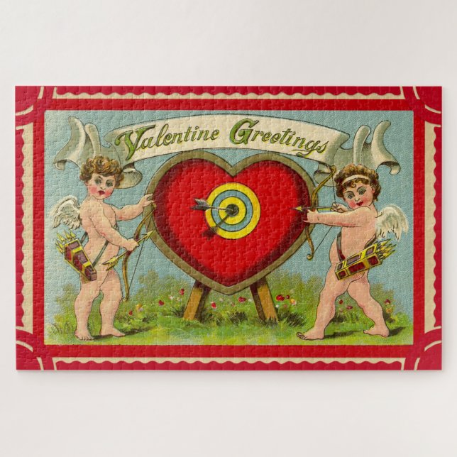 Vintage valentine cupione art (Horizontal)