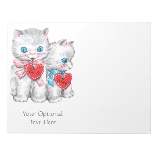 Vintage Valentine custom notepads Notizblock (Vorderseite)