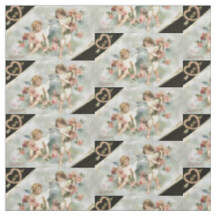 Vintage Valentine-Engel Stoff