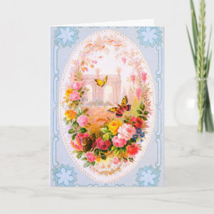Vintage Valentine-Grußkarte Feiertagskarte