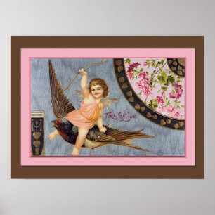 Vintage ValentinIllustration Poster