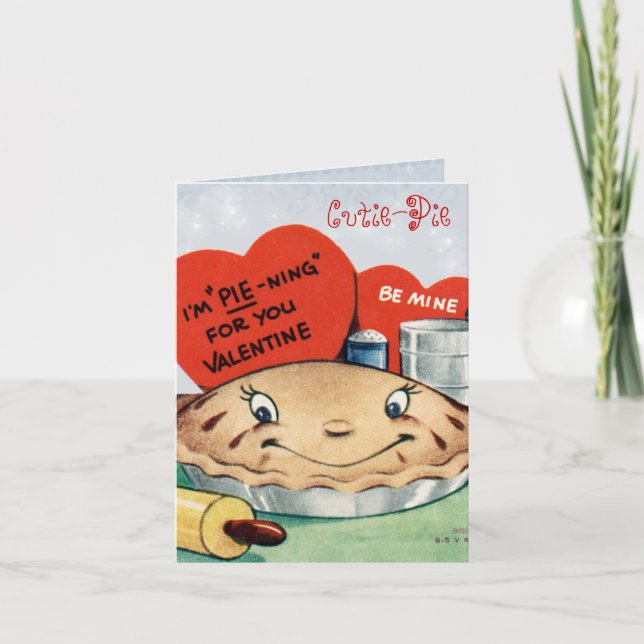 Vintage Valentinkarte für Kinder Feiertagskarte (Vorderseite)