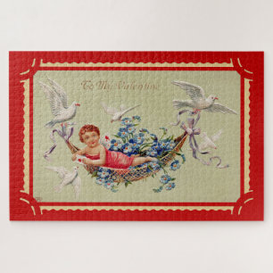 Vintage-Valentins-Cupid-Kunst