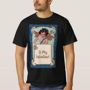 Vintage Valentinstag, Cherub mit Liebesbriefen T-Shirt