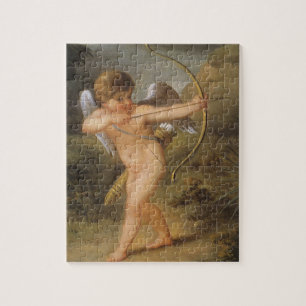 Vintage Valentinstag, Cupid mit Bogen und Pfeil