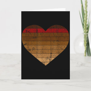 Vintage Valentinstag Herz Melanin Afrikanischer Sc Karte