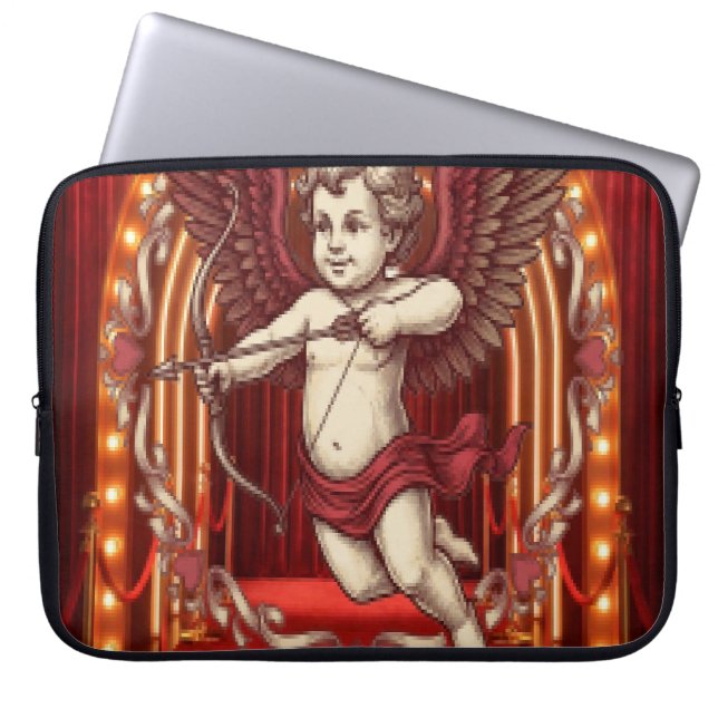 Vintage Valentinstag  Laptopschutzhülle (Vorderseite)