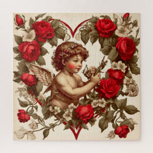 Vintage-Valentinstagskunst Liebescupido