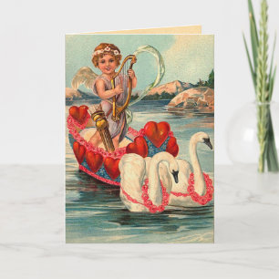 Vintage Valentintagskarte Feiertagskarte